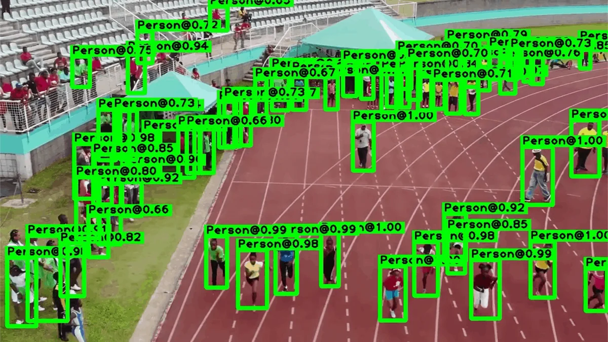 Aerial human detection example 1