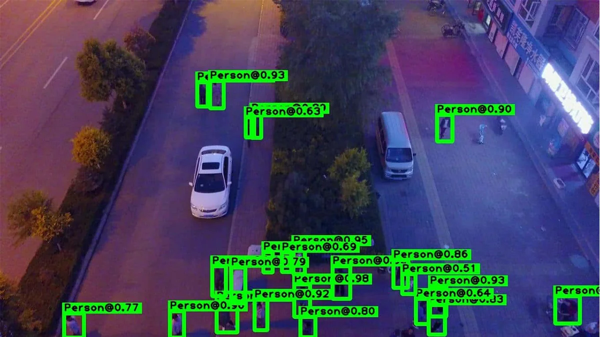 Aerial human detection example 2