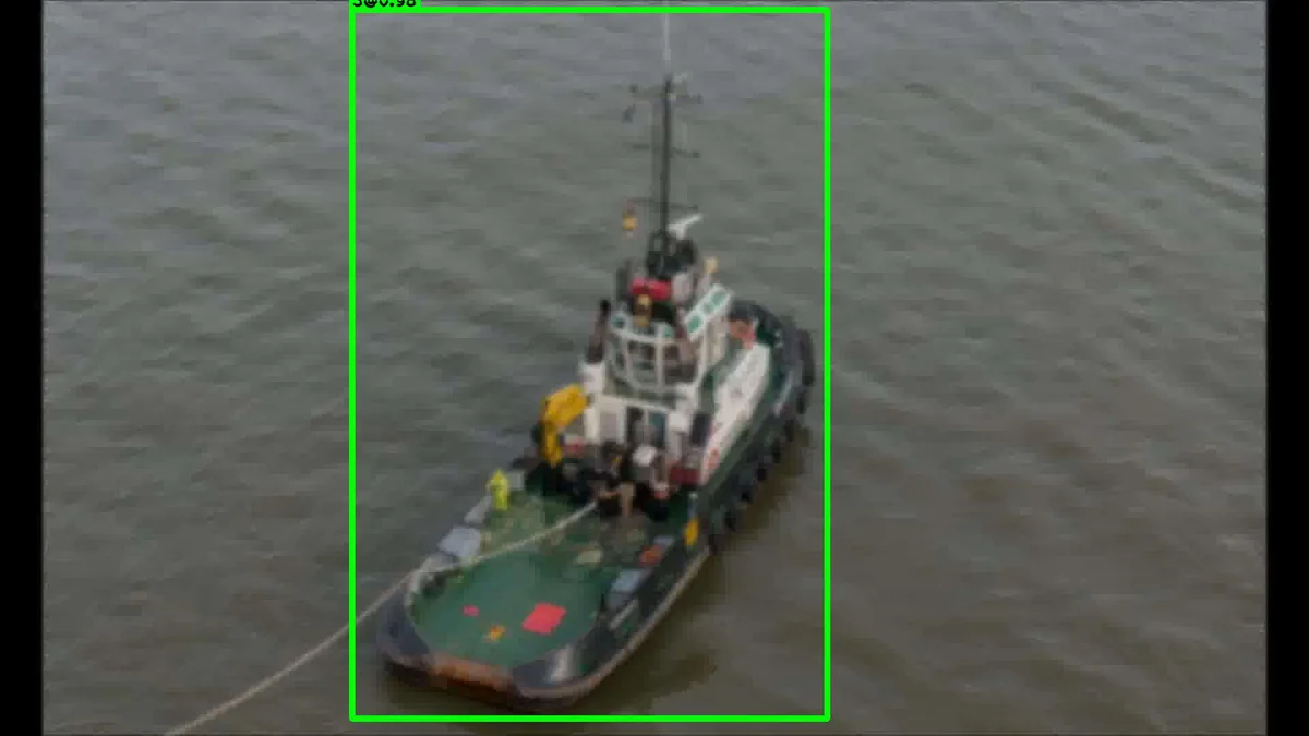 Aerial ship detection example 5