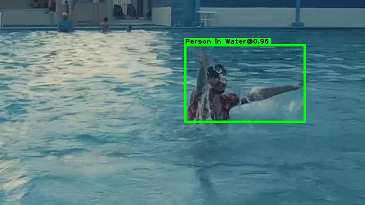 Person in water detection example 3