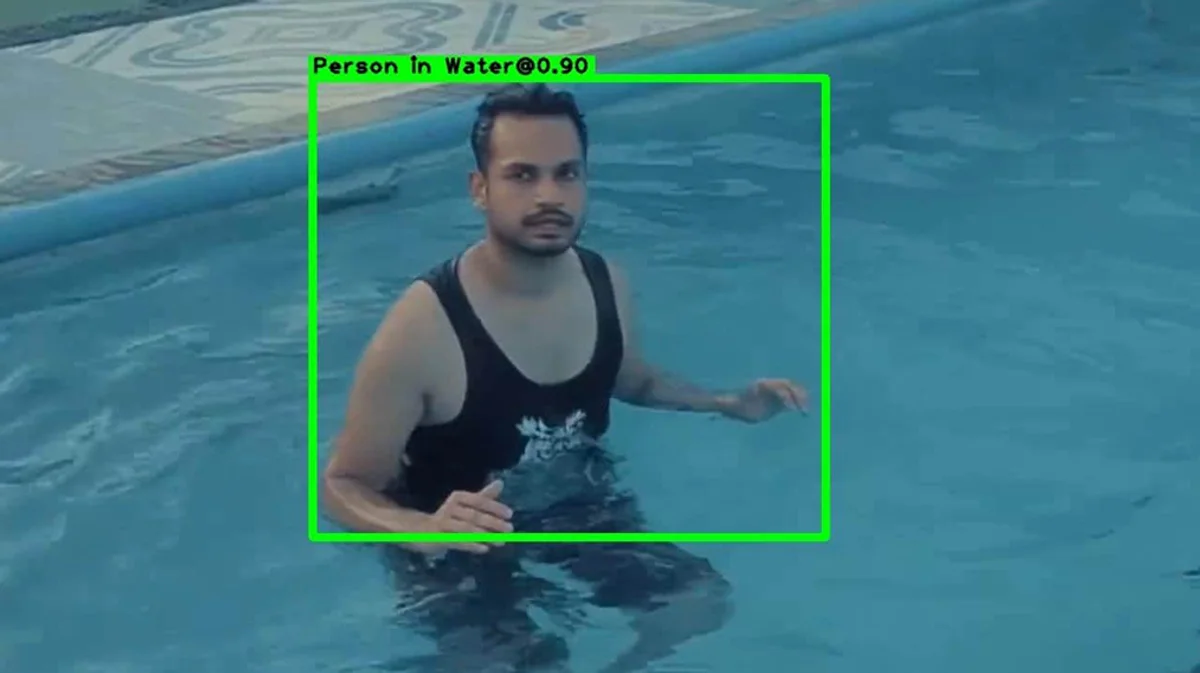 Person in water detection example 4