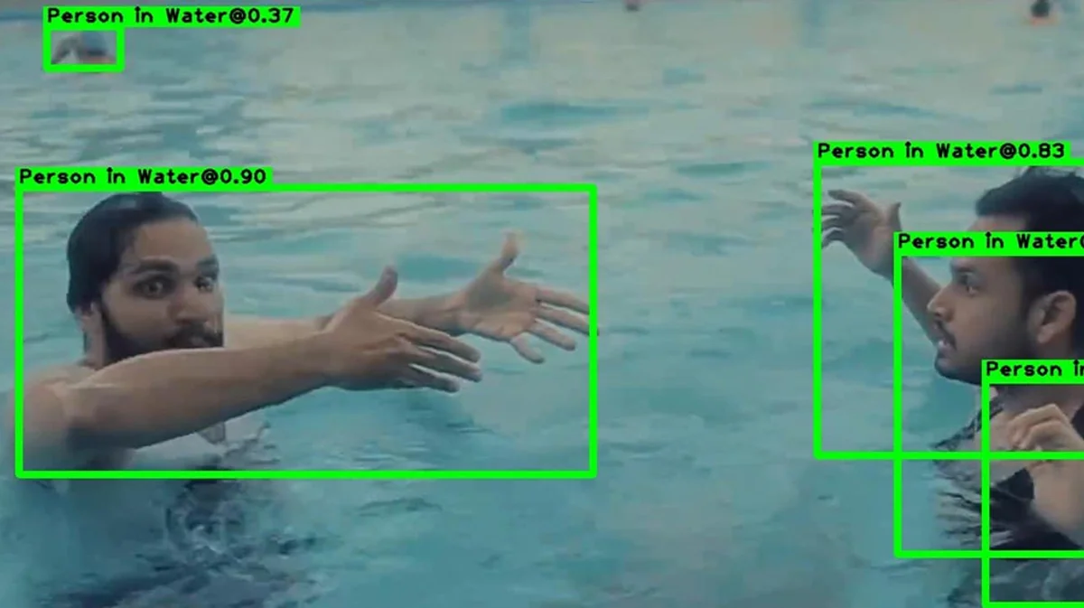 Person in water detection example 6