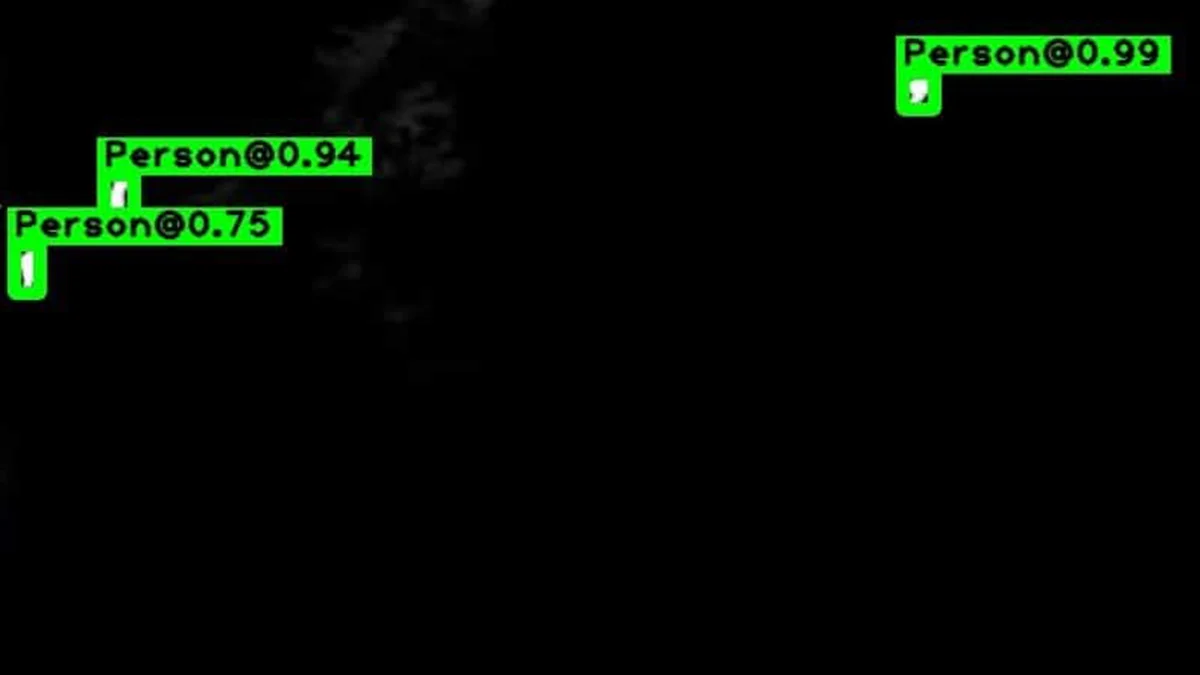 Thermal human detection example 3